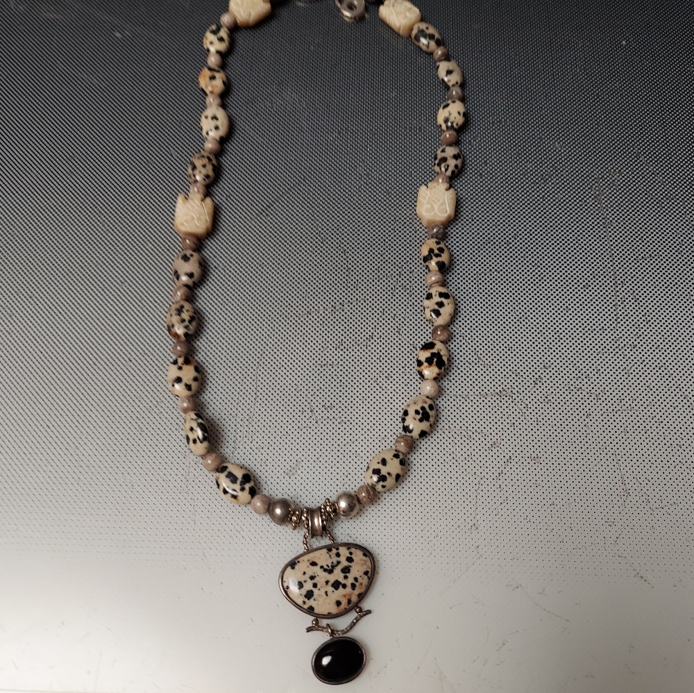 Dazzling Dalmatian Jasper necklaces bracelets pendant